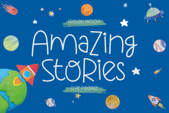 Amazing Stories: A Playful Display Font for Authentic Editorial Moments