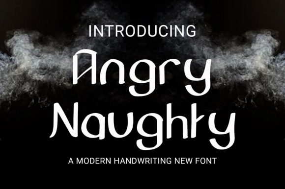Angry Naughty: A Bold Display Font for Digital Branding