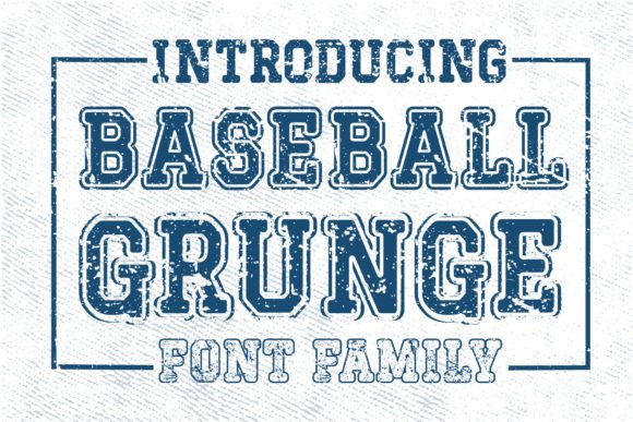 Baseball Grunge: A Bold Display Font for Authentic Digital Branding