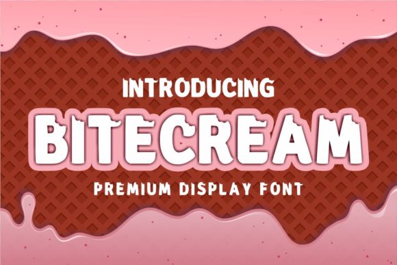 Bitecream: A Bold, Friendly Display Font for Small Business Branding