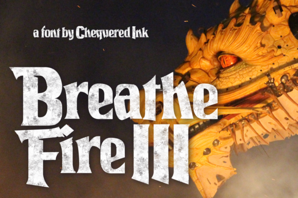 Breathe Fire III: A Whimsical Display Font for Digital Branding