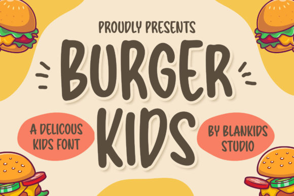 Burger Kids: A Playful Display Font for Editorial Charm