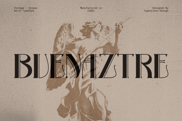 Bvenaztre: A Vintage Art Deco Typeface for Distinctive Web Headlines