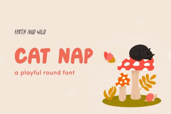 Cat Nap Font: A Bold, Playful Display Typeface for Campaign Visuals