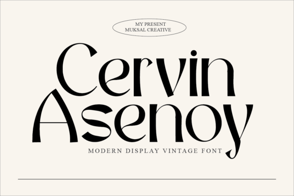 Cervin Asenoy: A Distinctive Display Font Worth Testing