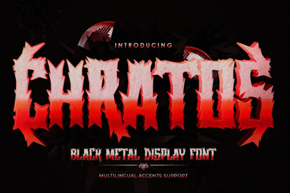Chratos: A Handmade Black Metal Display Font for Crafters
