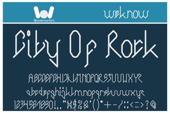 City of Rock: A Display Font That Commands Attention