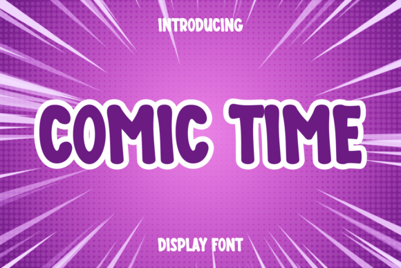 Comic Time: A Playful Display Font for Authentic Branding