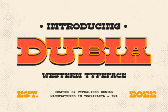 Dubia: A Bold Display Font for Editorial Impact