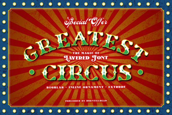 Greatest Circus: A Retro Display Font That Delivers Personality