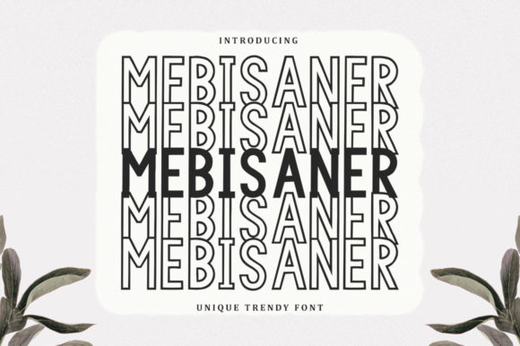 Mebisaner: A Playful Display Font for Editorial Impact