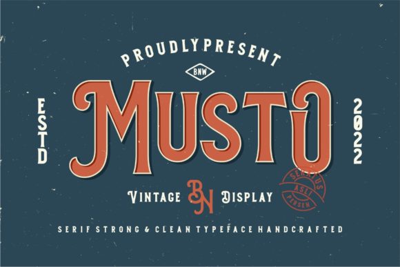 Musto Display Font for Small Business Branding