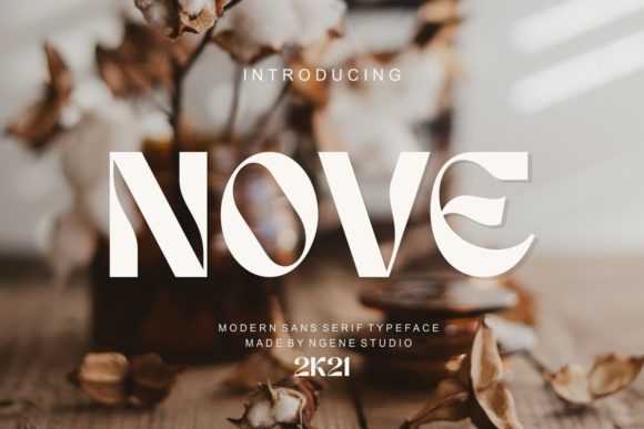 Nove: A Distinctive Display Font for Digital Design