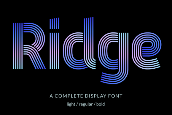 Ridge 5: A Versatile Display Typeface for Digital Branding