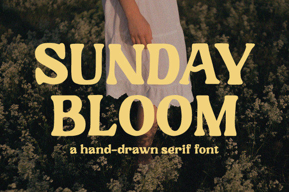 Sunday Bloom: A Retro Display Font That Elevates Digital Branding