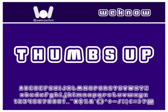 Thumbs Up: A Bold Display Font for Digital Brand Impact