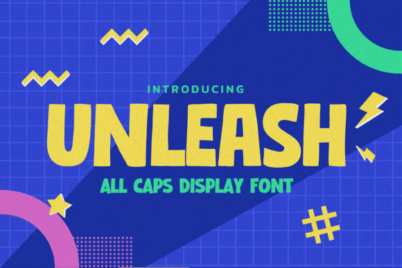 Unleash: A Natural, All-Caps Display Font for Digital Branding