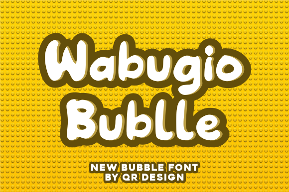 Wabugio Bublle: A Whimsical Display Font for Handmade Brands