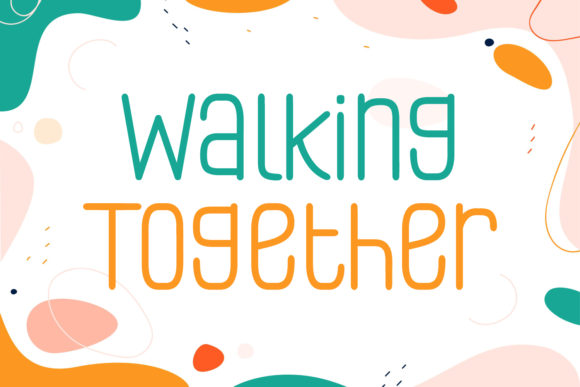 Walking Together Font: A Playful, Futuristic Display Typeface for Campaign Clarity
