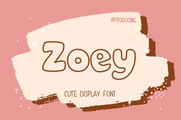 Zoey: A Bold, Transparent Display Font for Handmade Charm